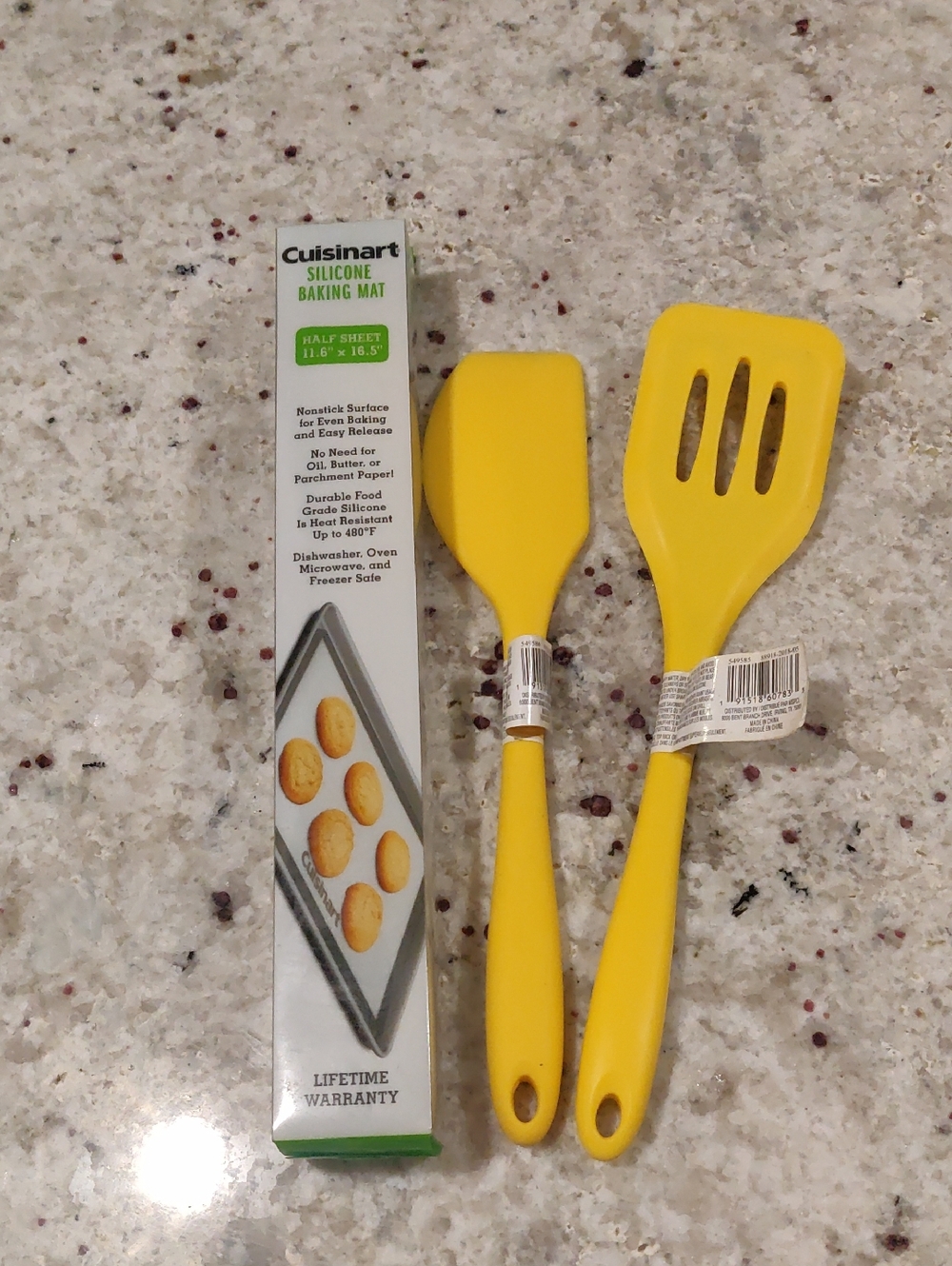 Lot For Baking Cuisinart Silicone Baking Mat Spatula & Slotted Turner Y2K Countr